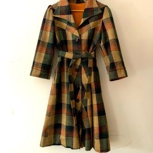 Vintage plaid coat